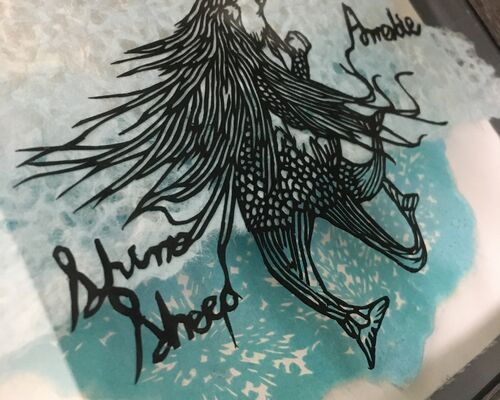 アマビエ切り絵